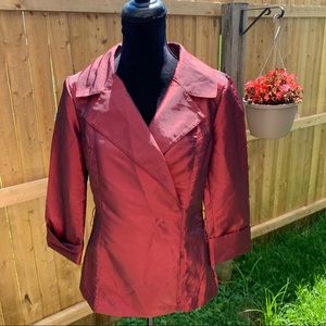 Isabella DeMarco Red Dressy Shiny Jacket